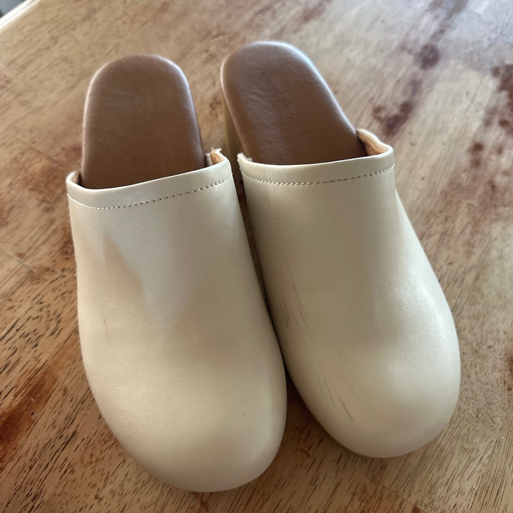 Cream clogs by Universal Thread